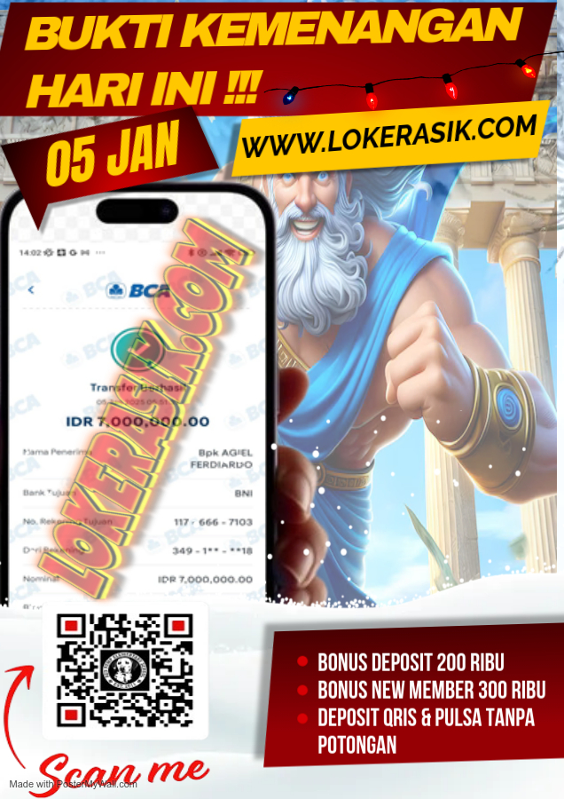 INFO KEMENANGAN JACKPOT SLOT GATES OF OLYMPUS 05 JANUARI 2025